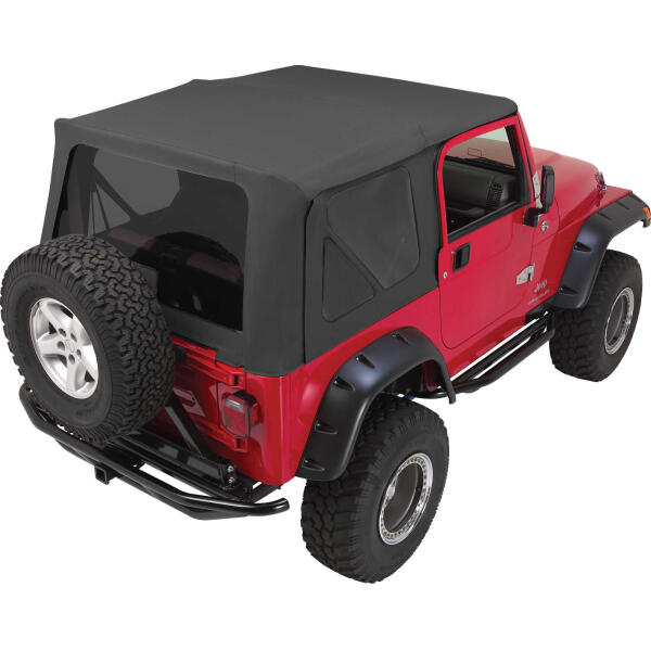 Complete Soft Top Kit with Tinted Windows for Jeep Wrangler TJ 1997-2006 with Full Steel Doors