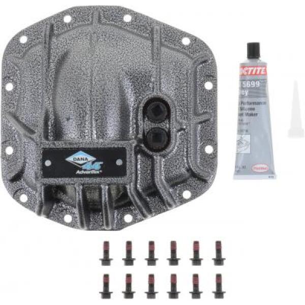 Dana 44 Differential Cover in Gray for Front Dana 44 on Jeep Wrangler JL and Gladiator JT 2018-2025