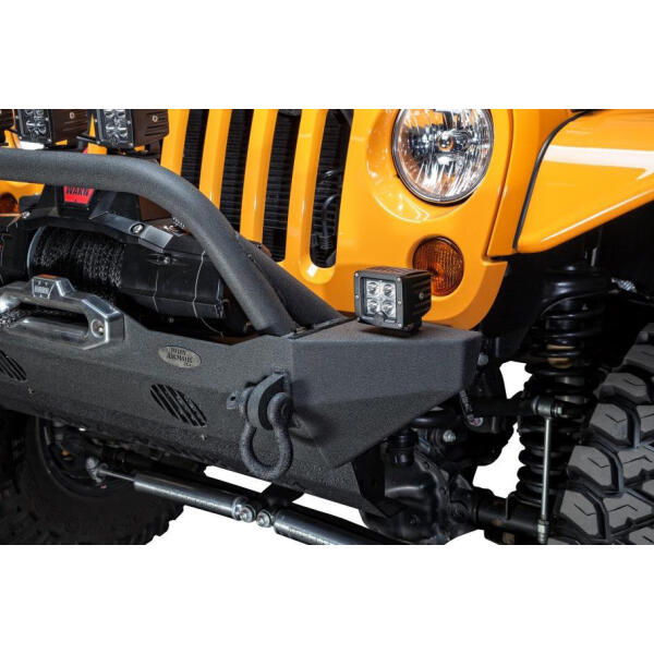Front Mid-Stubby Winch Bumper for Jeep Wrangler JK 2007-2018 - Image 2
