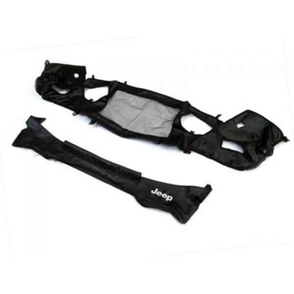 Front Bras Cover Black w/ Wheel Flares & Jeep Logo  1997-2006 Jeep Wrangler TJ & Wrangler Unlimited TJL