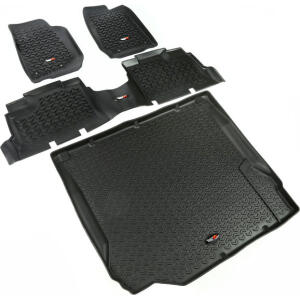 4 Piece Floor Liner Kit for Jeep Wrangler Unlimited JK 2007-2010 4 Door