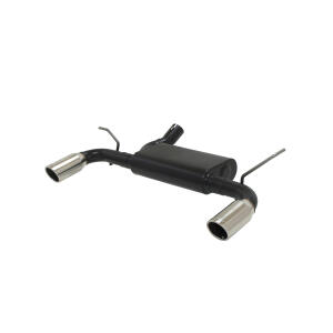 Force II Stainless Steel Dual Exit Axle Back Exhaust for Jeep Wrangler and Wrangler Unlimited JK 2012-2018