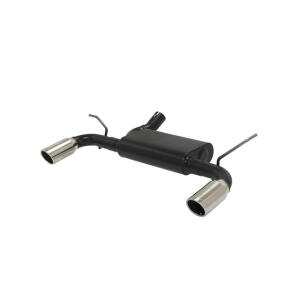 Force II Stainless Steel Dual Exit Axle Back Exhaust for Jeep Wrangler and Wrangler Unlimited JK 2007-2011