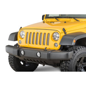 Perforated Grille Screen in Stainless Steel for Jeep Wrangler JK 2007-2018