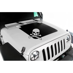 Vinyl Skull Hood Black Out for Jeep Wrangler JK 2007-2018