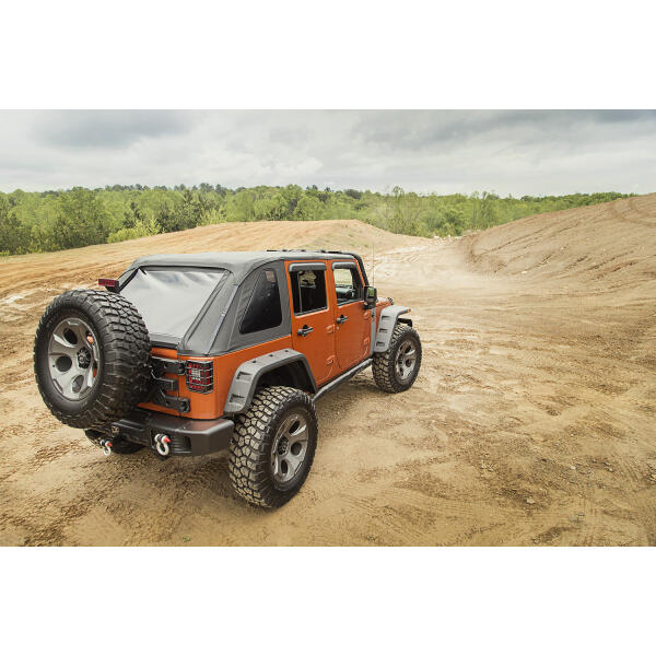 Bowless Soft Top for Jeep Wrangler Unlimited JK 2007-2018 4 Door - Image 2