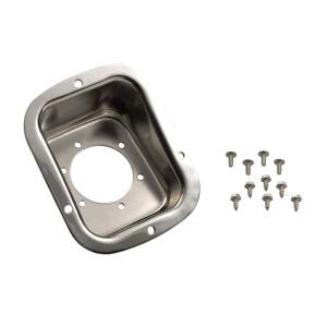 Stainless Steel Fuel Filler Bezels for 77-95 Jeep CJ and YJ