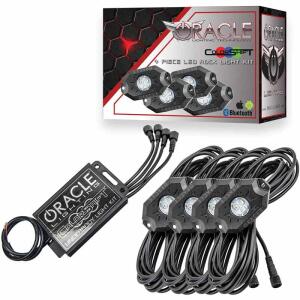 Lighting Colorshift Underbody Wheel Well Rock Light Kit Bluetooth