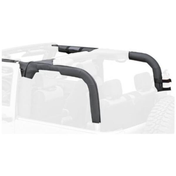 ROLL BAR COVER BLACK VINYL 2007-2016 JEEP WRANGLER JK 2 DOOR