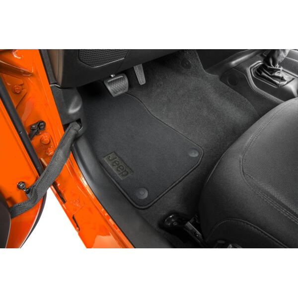 All Weather Floor Liners with Black Logo Jeep Gladiator JT 2020-2024