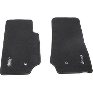 Premium Carpet Floor Mats in Slate Gray for Jeep Wrangler JK 2007-2013 2 Door