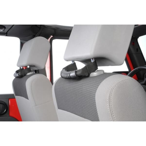 Rear Seat Grab Handles in Black Jeep Wrangler JL, JK and Gladiator JT 2007-2023