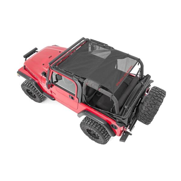 Mesh Bikini Top Plus Black for Jeep Wrangler TJ 1997-1906, Wrangler YJ 1992-1995