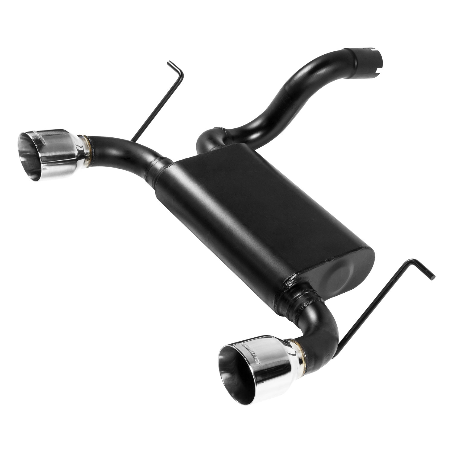 force ii dual axle back exhaust with polished tips