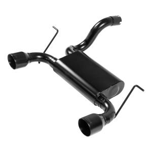 Force II Dual Axle Back Exhaust with Black Tips for Jeep Wrangler JL 2018-2024 with 3.6L