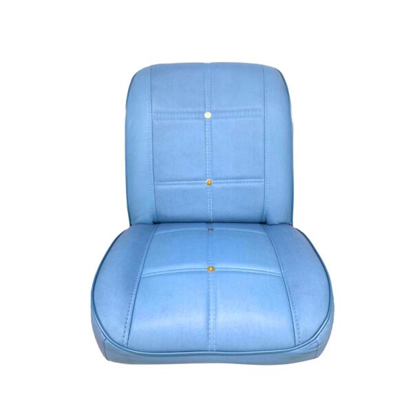 Front Low Bucket Seats for 1975-83 CJ5 and CJ7 Levis Edition (Pair) Blue Denim - Image 4