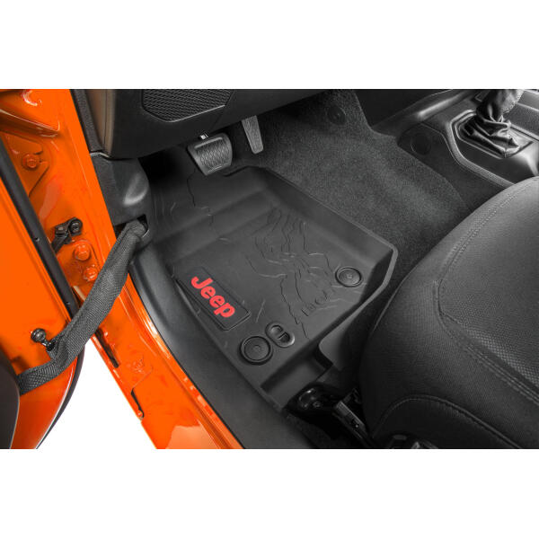 All Weather Floor Liners with Red Logo Jeep Gladiator JT 2020-2024