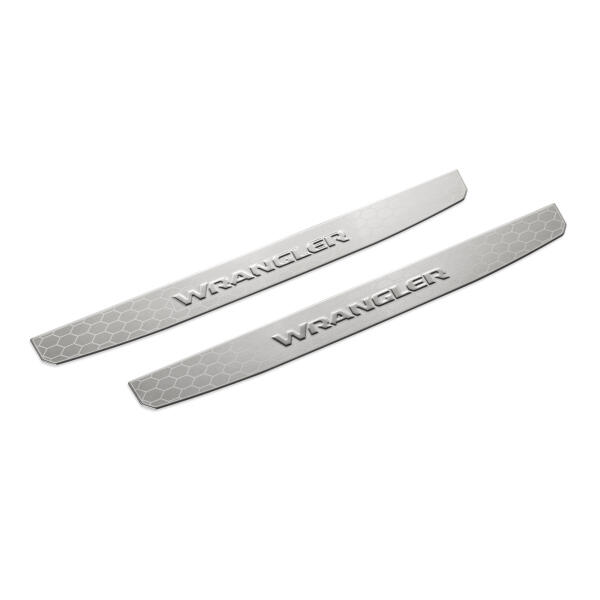 Stainless Steel Door Sill Guards for Jeep Wrangler JL 2018-2025 - Image 2
