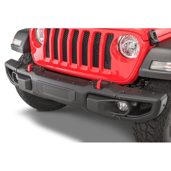 3 Piece Rubicon Steel Front Bumper - Full Width for Jeep Wrangler JL 2018-2024 and Gladiator JT