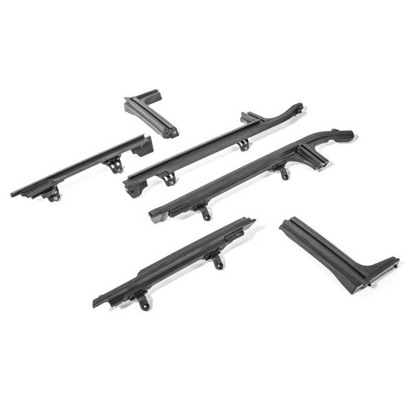 Twill Soft Top Kit in Black with Tinted Windows for Jeep Wrangler JL Unlimited 2018-2025 - Image 4