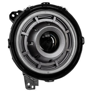 oculus 9 bi-led projector headlights with white halo ring and graphite metallic bezel