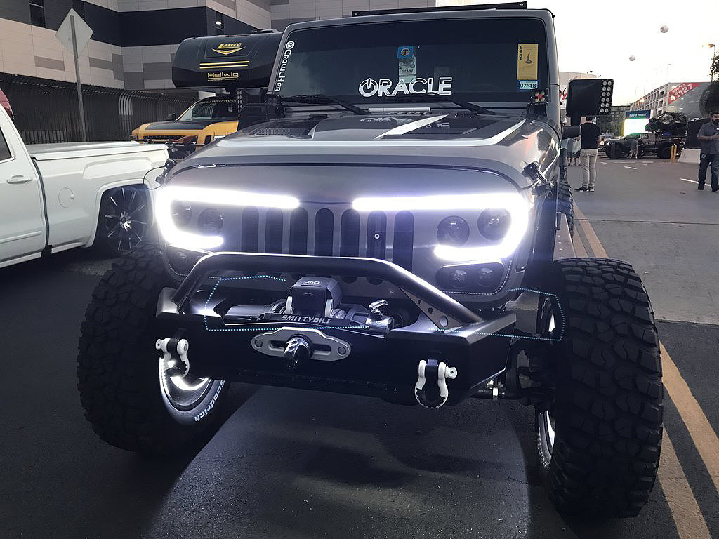 VECTOR PRO-Series Full LED Grille for Jeep Wrangler JK 2007-2018 - Image 4