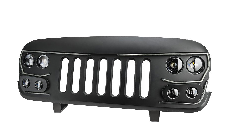 VECTOR PRO-Series Full LED Grille for Jeep Wrangler JK 2007-2018 - Image 2