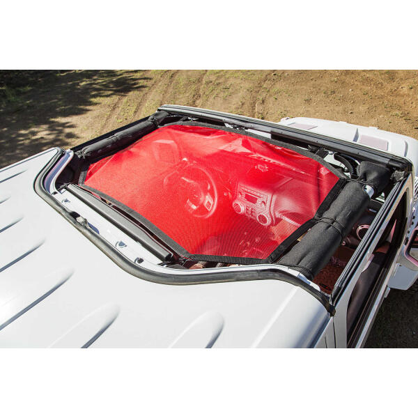 Hardtop Sun Shade in Red for 07-18 Jeep Wrangler JK