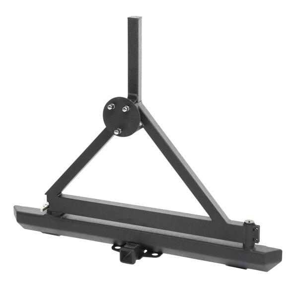 SRC Classic Rear Bumper W/O D-Rings For 76-06 CJ/YJ/TJ/LJ W/ Tire Carrier