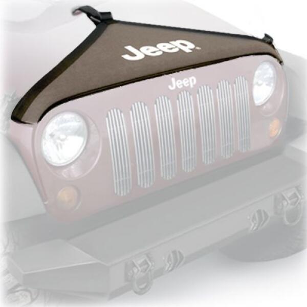 Hood Cover with Jeep Logo Khaki 2007-2016 Jeep Wrangler JK & Wrangler Unlimited JK