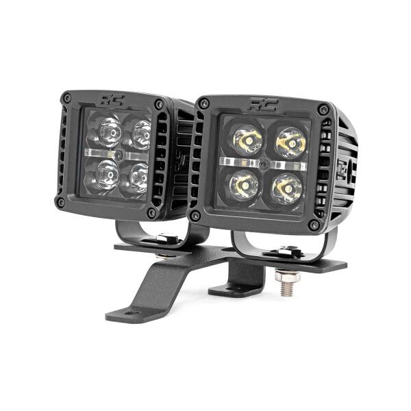 Quad LED Light Kit Black Series w/ Amber DRL for Jeep Gladiator JT and Wrangler JL 2018-2025