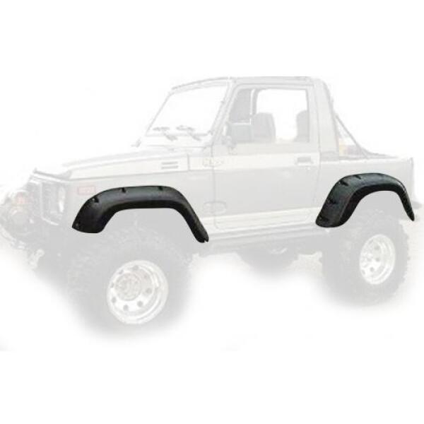 6" Coverage Pocket Style Fender Flare Kit Set of 4 1986-1995 Suzuki Samurai