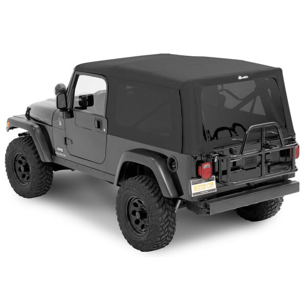 Supertop NX Soft Top with Tinted Windows without Doors in Twill for Jeep Wrangler Unlimited TJ 2004-2006