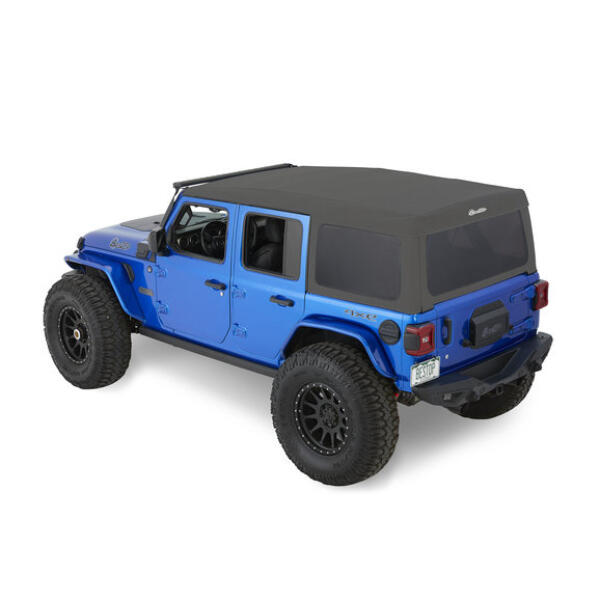 Supertop Squareback Soft Top in Black Diamond for Jeep Wrangler JL Unlimited 2018-2024
