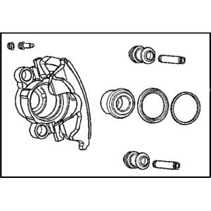 driver side rear brake caliper assembly