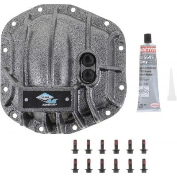 Dana 44 Differential Cover in Gray for Rear Dana 44 on Jeep Wrangler JL and Gladiator JT 2018-2025