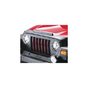 Front Bras Cover Black w/ Jeep Logo 1997-2006 Jeep Wrangler TJ & Wrangler Unlimited TJL