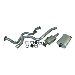 complete exhaust kit for wrangler yj 1991-1992 with 4.0l 6 cylinder engine