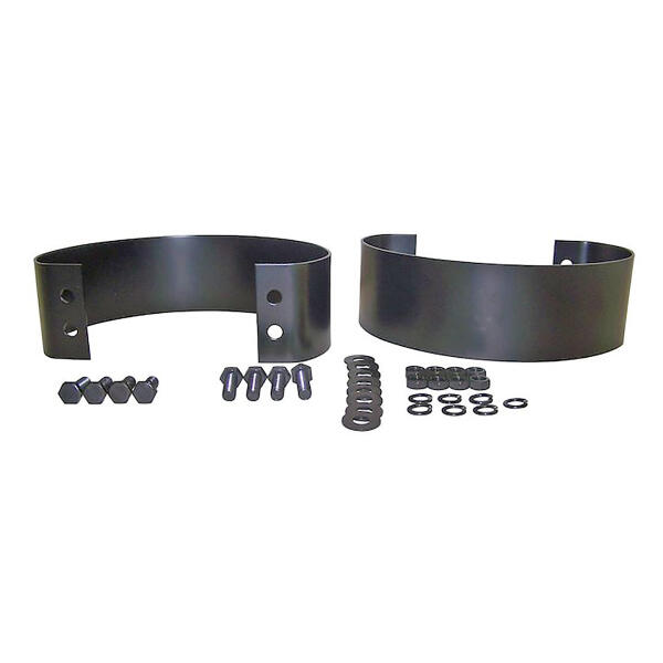 Rear Bumperette Set in Black for Jeep CJ and Wrangler YJ 1976-1995