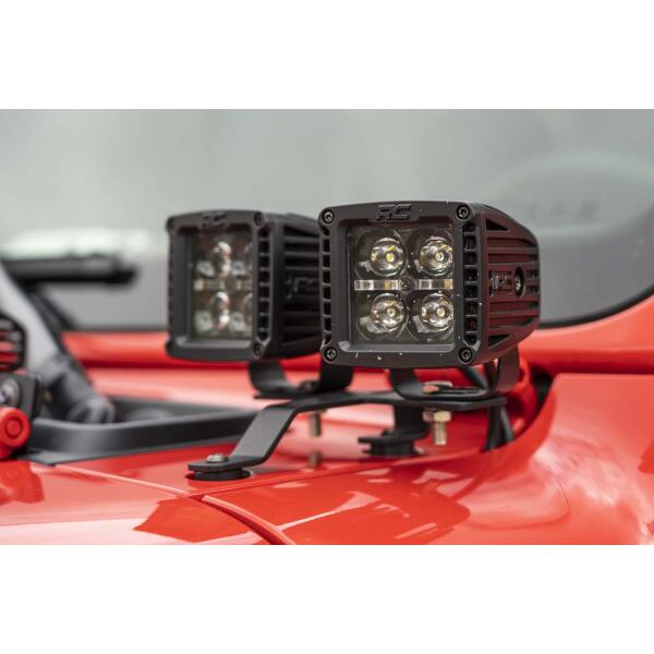 Quad LED Light Kit Black Series w/ Amber DRL for Jeep Gladiator JT and Wrangler JL 2018-2025 - Image 3