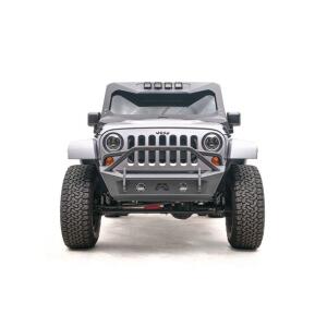 Front Stubby Bumper with Pre-Runner Guard in black for 07-18 Jeep Wrangler JK