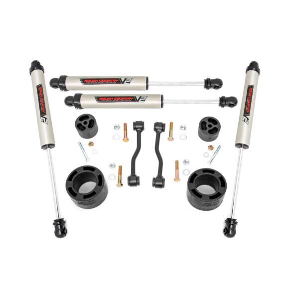 Rough Country 2.5 Inch Leveling Kit Spacers V2 Jeep Gladiator JT 4WD 2020-2023