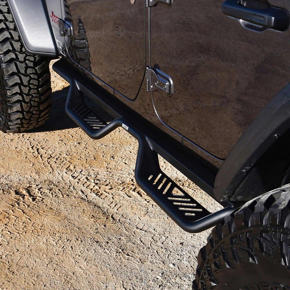 Outlaw Drop Nerf Bars Textured Black for Jeep Wrangler JL 2020 - Image 9