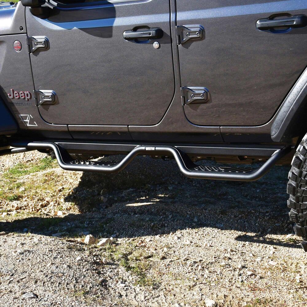 Outlaw Drop Nerf Bars Textured Black for Jeep Wrangler JL 2020 - Image 11