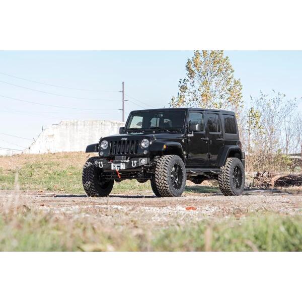 Hybrid Stubby Front Winch Bumper with Fog Light Mounts for Jeep Wrangler JK 2007-2018 - Image 6