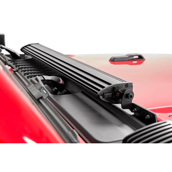 Jeep 30-inch LED Hood Kit 2018-2021 Wrangler JL, 2020-2021 Gladiator JT Chrome-Series - Image 5