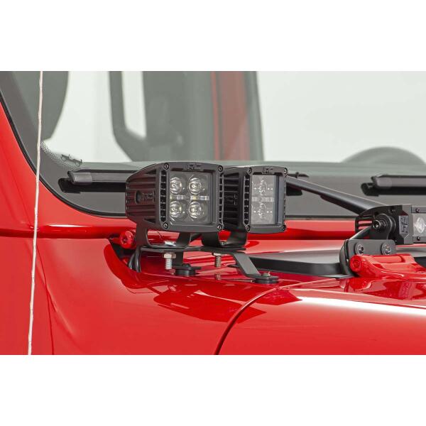 Quad LED Light Kit Black Series w/ Amber DRL for Jeep Gladiator JT and Wrangler JL 2018-2025 - Image 6