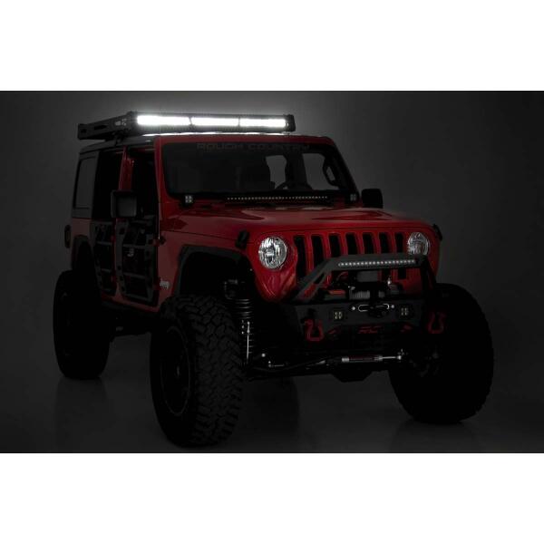 Roof Rack Black Series Lights for Jeep Wrangler JL 4WD 2018-2023 - Image 6