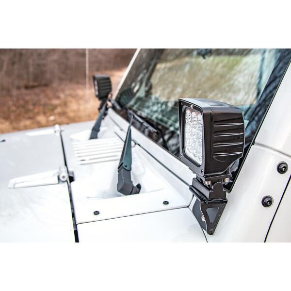 Light Mounts Lower Windshield for Jeep Wrangler JK 2007-2018 - Image 5