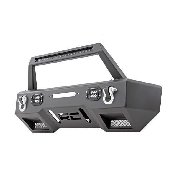 FR Bumper Stubby Hoop BLK LED for Jeep Gladiator JT, Wrangler JK and JL
